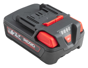 56513 Ridgid Advanced BATTERY, 18V Lithium  2.5 Ah