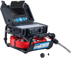 3499FB Camera Ø 23mm with 10'' LCD Screen + Built-in both 512Hz Sonde + SL - 40m - Ø 6,8mm cable