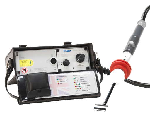 [0302ELMELISO4S+H] VERHUUR Elmed Isotest 4 S Plus compleet - 5-35 KV + Certificaat + batterij + lader